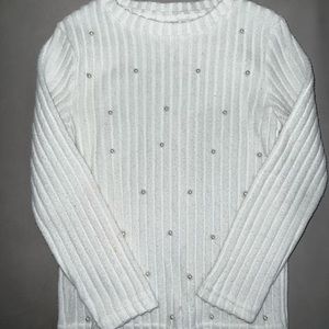 Pearl detail sweater